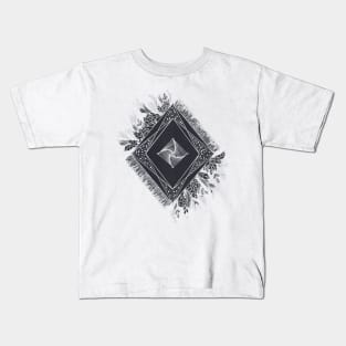 black and white geometric art Kids T-Shirt